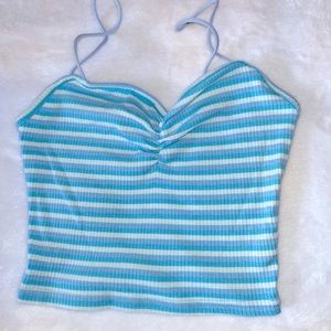 Pacsun Cropped Striped Tank Top